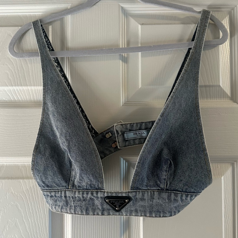 Authentic Prada Denim Bralette